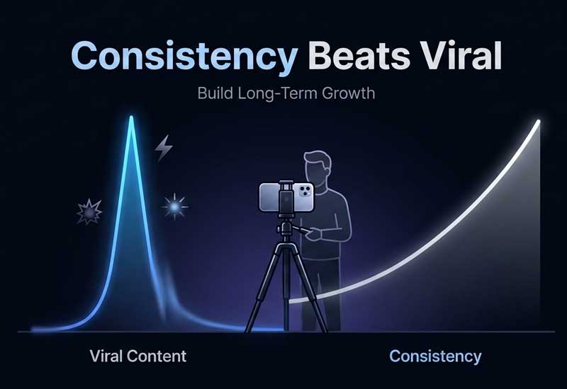 Why Consistency Beats Viral Content